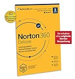 Norton 360 Deluxe 2023 | 5 Geräte | Antivirus | Unlimited Secure VPN & Passwort-Manager | 1 Jahr | PC/Mac/Android/iOS| Aktivierungscode in Originalverpackung