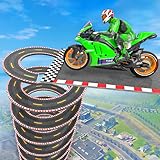 Open-World-Bike-Stunt-Spiel 3D: Top-Mega-Ramp-Motorradspiele, Multiplayer-Radrennen auf unmöglichen Strecken mit allen verrückten Bike-Stunts-Spielen