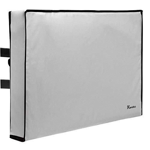 So schützen Sie einen externen Fernseher 4 Outdoor TV Cover 48", 49", 50" - Universal Weatherproof Protector für Flachbildfernseher - Passend für die meisten TV-Halterungen und Ständer - Grau