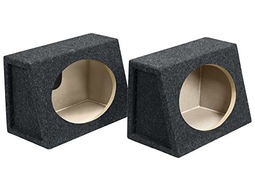 Atrend 6X9PR B Box Serie 6 x 9 Zoll Pair Speaker Box mit Lautsprecheranschluss, Charcoal