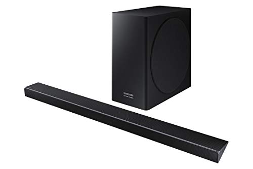 Samsung Harman Kardon 3.1.2 Dolby Atmos Soundbar HW-Q70R mit kabellosem Subwoofer, Samsung Acoustic Beam Technology, Adaptive Sound, Game Mode, 4K Pass-Through mit HDR, Bluetooth & Alexa kompatibel