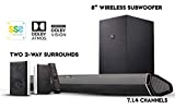 Nakamichi Shockwafe Pro 7.1.4Ch 600W Soundbar System mit Dolby Atmos, Dolby Vision, 8