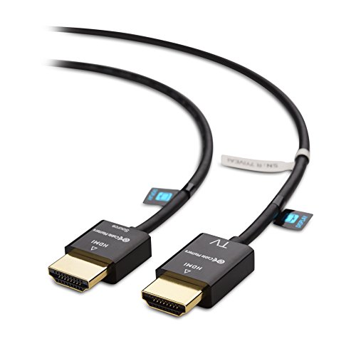 Kabel matters Ultradünnes HDMI-Kabel mit Redmere (Ultra Slim HDMI-Kabel) 4K mit Ethernet 15 Fuß bewertet