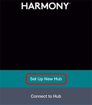 Einrichten eines neuen Harmony Hub