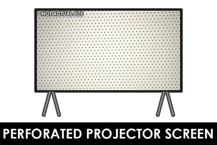 Perforierte Projektorleinwand - Akustisch transparente Leinwand