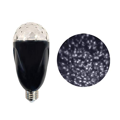 NOMA Kaleidoskop LED Glühbirne | Rotierende Projektor-| Weihnachtsbeleuchtung Display | E26 | Weiß