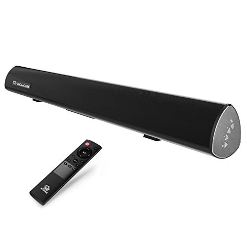 Wohome TV Sound Bar Wireless Bluetooth und kabelgebundenes Heimkino-Lautsprechersystem (40", 6 Treiber, 80W, 3D Surround Sound, 105dB AudioAusgang, Fernbedienung, Wandmontage, Modell S9920)