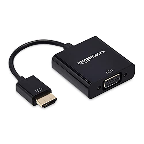 Amazon Basics HDMI-auf-VGA-Adapter mit 3,5-mm-Audioanschluss