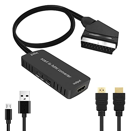 Schalter Video-Audio-Adapter SCART zu HDMI Konverter For Xbox VHS STB