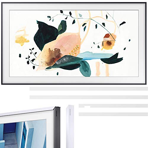 Samsung QN32LS03TB The Frame 3.0 32-Zoll QLED Smart TV (2020 Model) Bundle mit Samsung 32-Zoll The Frame Customizable Bezel - Weiß