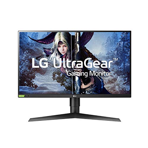 LG 27GL83A-B 27 Zoll Ultragear QHD IPS 1ms NVIDIA G-SYNC Kompatibler Gaming-Monitor, Schwarz