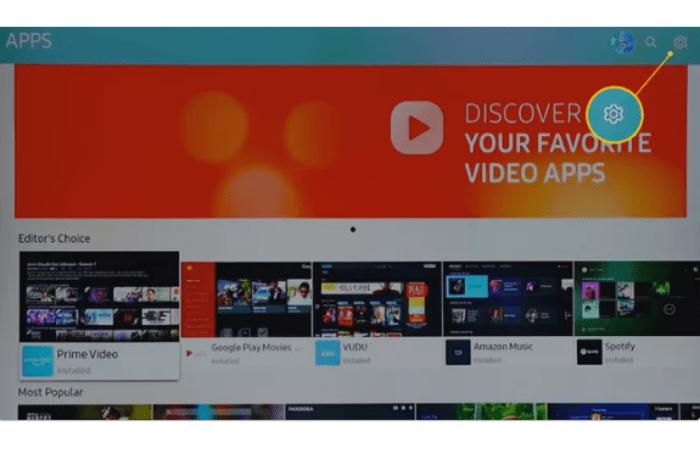 Löschen Sie Apps von Samsung TV
