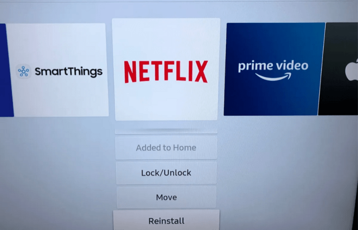 Installieren Sie Netflix auf Samsung Smart TV neu